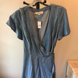 Loft blue jean dress. NWT